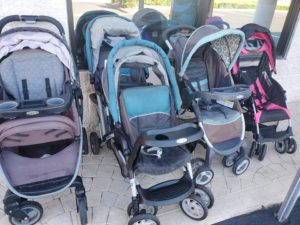 Low cost strollers for toddlers at Volusia Thrift Store